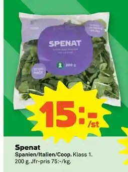 Stora Coop Spenat erbjuda