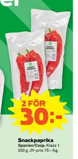 Stora Coop Snackpaprika erbjuda