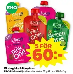 Stora Coop Ekologiska klämpåsar erbjuda