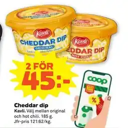 Stora Coop Cheddar dip erbjuda