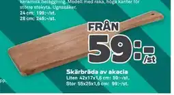 Stora Coop Skärbräda av akacia erbjuda