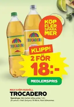 Stora Coop TROCADERO, Medlemspris erbjuda