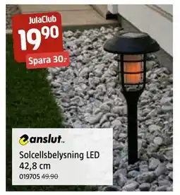 Jula Solcellsbelysning LED 42,8 cm, Medlemspris erbjuda