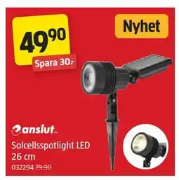 Jula Solcellsspotlight LED 26 cm erbjuda