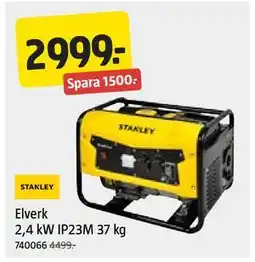 Jula Elverk 2,4 kW IP23M 37 kg erbjuda