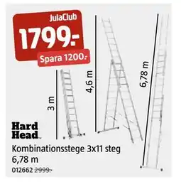 Jula Kombinationsstege 3x11 steg 6,78 m, Medlemspris erbjuda