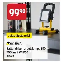 Jula Batteridriven arbetslampa LED 700 lm 9 W IP54 erbjuda