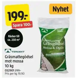 Jula Gräsmattegödsel mot mossa 10 kg erbjuda