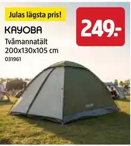 Jula Tvåmannatält 200x130x105 cm erbjuda