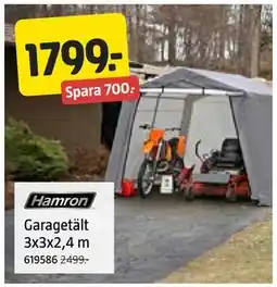 Jula Garagetält 3x3x2,4 m erbjuda