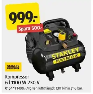 Jula Kompressor 6 l 1100 W 230 V erbjuda