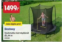 Jula Studsmatta med skyddsnät Ø2,44 m erbjuda