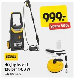 Jula Högtryckstvätt 130 bar 1700 W erbjuda