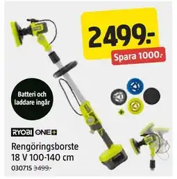 Jula Rengöringsborste 18 V 100-140 cm erbjuda