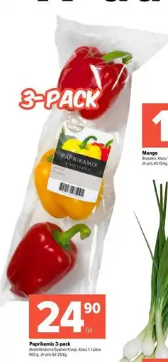 Coop Extra Paprikamix 3-pack erbjuda