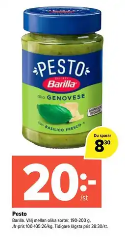 Coop Extra Pesto erbjuda