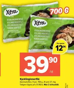 Coop Extra Kycklinginnerfilé erbjuda