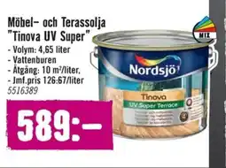 Hornbach Möbel- och Terassolja "Tinova UV Super" erbjuda