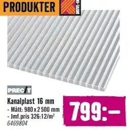 Hornbach Kanalplast 16 mm erbjuda