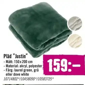 Hornbach Pläd "Justin" erbjuda