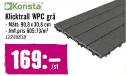 Hornbach KONSTA Klicktrall WPC grå erbjuda