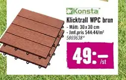Hornbach Klicktrall WPC brun erbjuda