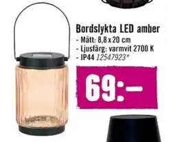 Hornbach Bordslykta LED amber erbjuda