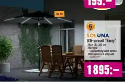 Hornbach LED-parasoll "Nancy" erbjuda