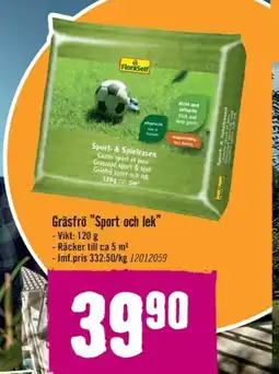 Hornbach Gräsfrö "Sport och lek" erbjuda