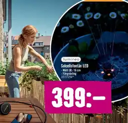 Hornbach Solcellsfontän LED erbjuda