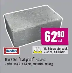 Hornbach Mursten "Labyrint" erbjuda