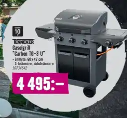 Hornbach TENNEKER Gasolgrill "Carbon TG-3 U" erbjuda