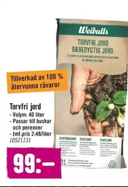 Hornbach Torvfri jord erbjuda