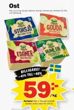 Pekås ARLA Ost erbjuda