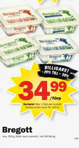 Pekås ARLA Bregott erbjuda