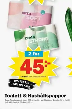 Pekås COOP Toalett & hushållspapper erbjuda
