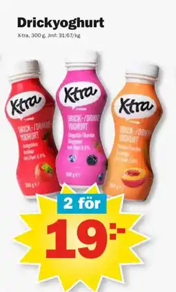Pekås XTRA Drickyoghurt erbjuda