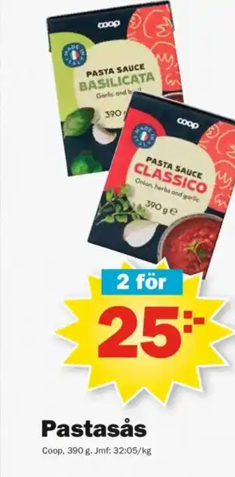 Pekås COOP Pastasås erbjuda