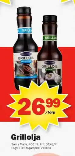 Pekås SANTA MARIA Grillolja erbjuda