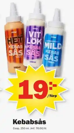 Pekås COOP Kebabsås erbjuda