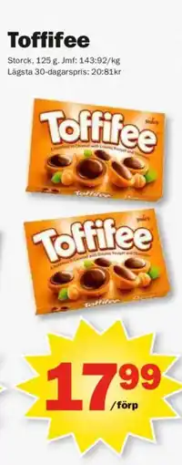 Pekås Toffifee erbjuda