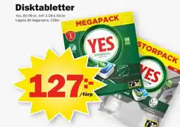 Pekås YES Disktabletter erbjuda