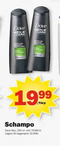 Pekås DOVE MEN Schampo erbjuda