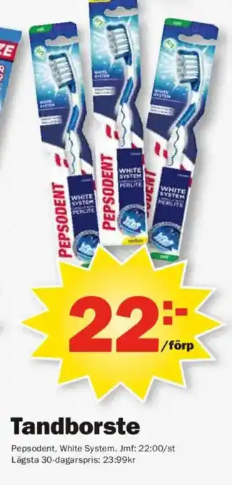 Pekås PEPSODENT Tandborste erbjuda