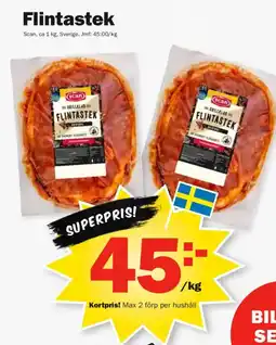 Pekås SCAN Flintastek erbjuda