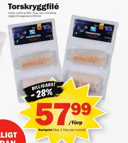 Pekås FELDTS Torskryggfilé erbjuda