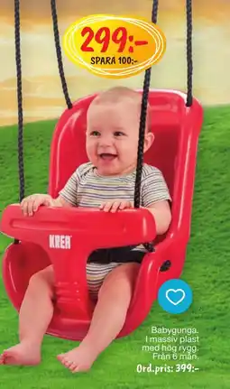 Leklust Babygunga erbjuda