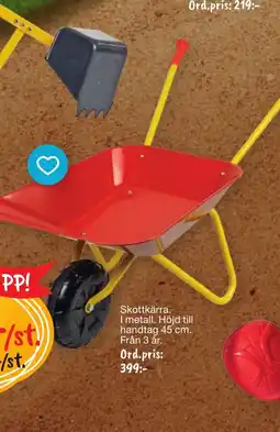 Leklust Skottkärra erbjuda
