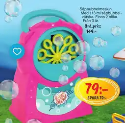 Leklust Såpbubbelmaskin erbjuda