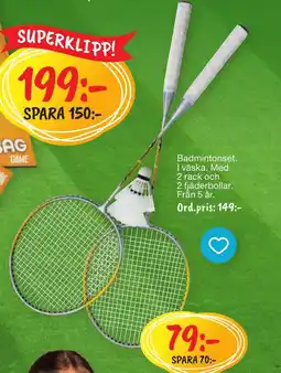 Leklust Badmintonset erbjuda